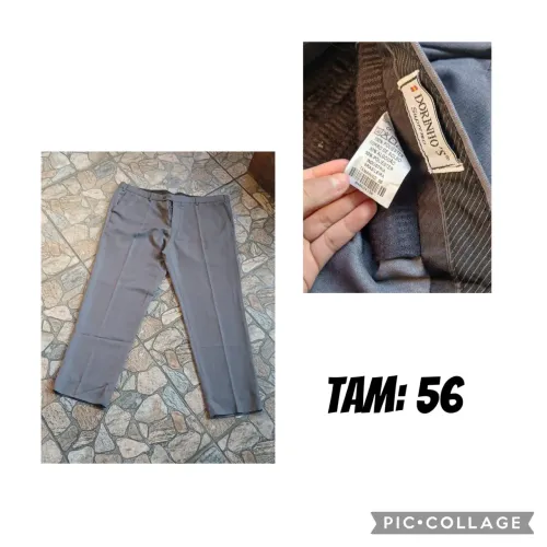 CALÇA SOCIAL DORINHO?S CINZA - TAMANHO 56
