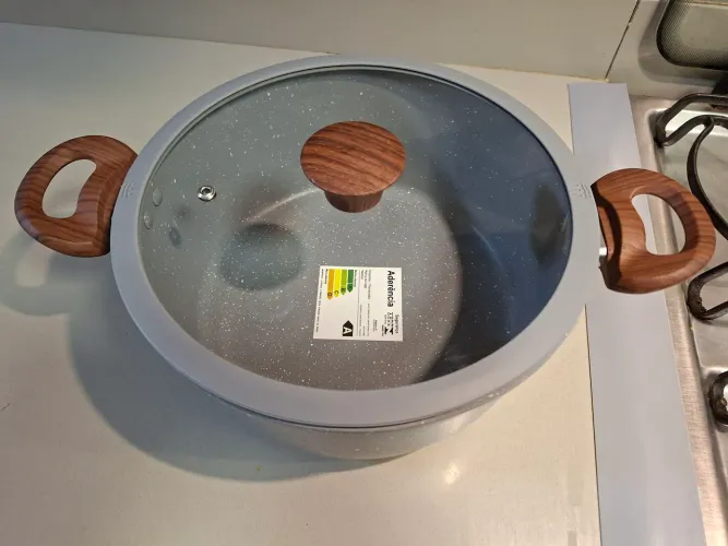 Panela revestimento cerâmico 24 cm diâmetro