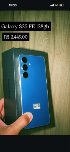 Samsung Galaxy S25 FE 5G | Menos de 1 Ano de Uso | Impecável / Sem Marcas | Na Caixa
