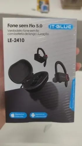 Fone De Ouvido Bluetooth 5.0 It-blue LE-2410 A Prova De Suor
