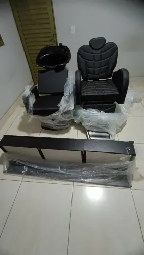 Vendo material básico, para montar lão! Cadeira profissional lavadora profissional, bamcad