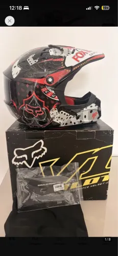Capacete fox double down