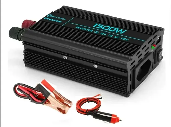 Inversor De Carro 12v Para 110v 1500w Conversor Com Usb
