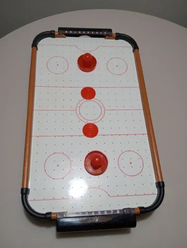Mini Mesa Portátil de Air Hockey a Pilha