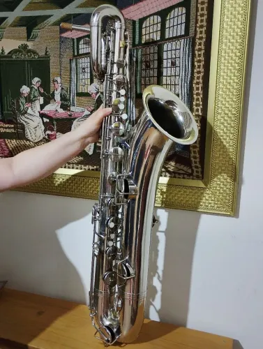Sax Barítono Evette francês, com lá grave!! 
