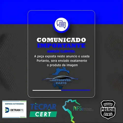Moldura Farol Esquerdo Sandero Logan 2014 A 2019 Original Preto Esquerdo