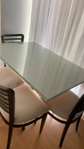 TAMPO DE MESA+ VIDRO : 1,2x0,8