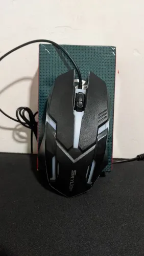 ?Mouse Gamer Skylion Ergonomico Com Fio e Iluminação LED - NOVO Na Caixa!