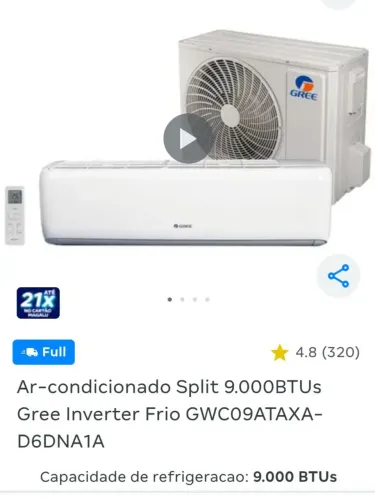 Ar condicionado novo na caixa