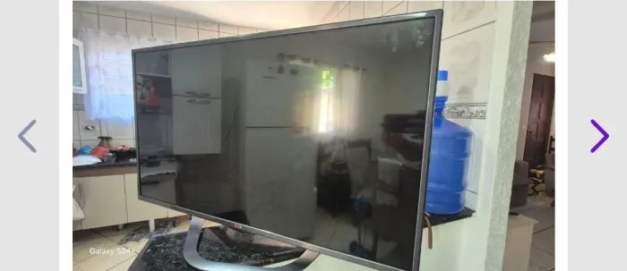 Tv 42" LG Smart- listras na tela - Som normal