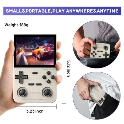 Console Portátil K36 - +15.000 Jogos, 64GB, Tela 3,5? e Bateria 3500mAh