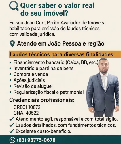 Avaliações, laudos de imóveis