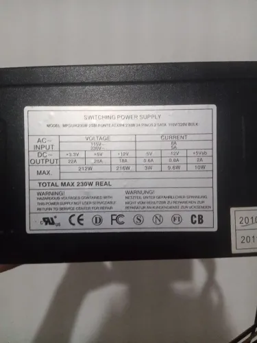 Fonte black 230w