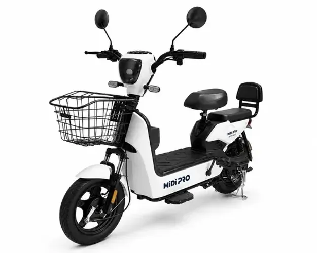 Moto Elétrica Midi Pro MDP-500C 500W 48V/12AH - Branco (Acompanha Capacete)