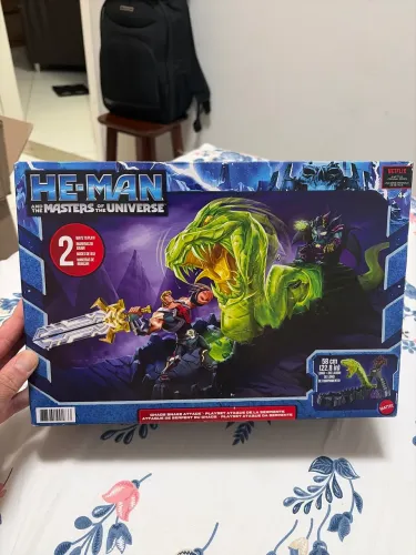 Action figure com diorama He-man Chaos snake Atrack, 58 centímetros de altura, importado