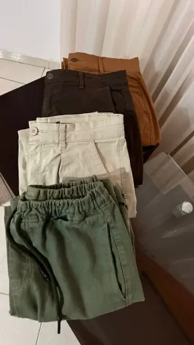 Kit 4 Calças Sarja e Jeans 38/36