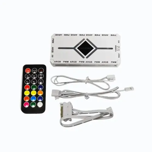 Controlador de Ventoinhas ARGB/PWM 9 Portas com Controle Remoto