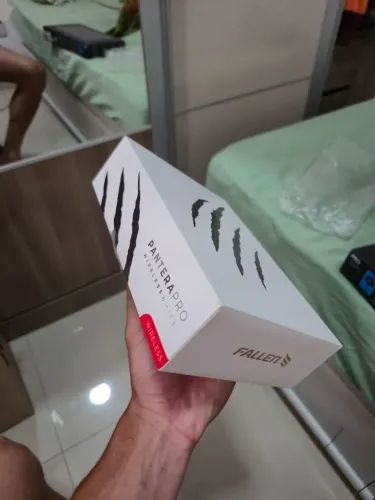 Mouse Gamer Fallen Pantera Pro Wireless Branco - Completo (Caixa + NF)