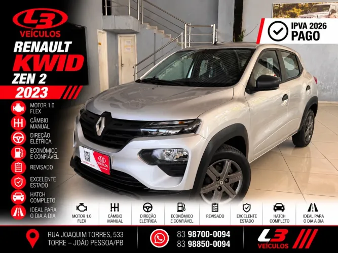 Renault Kwid Zen 1.0 Flex 12V 5P Mec. 2026