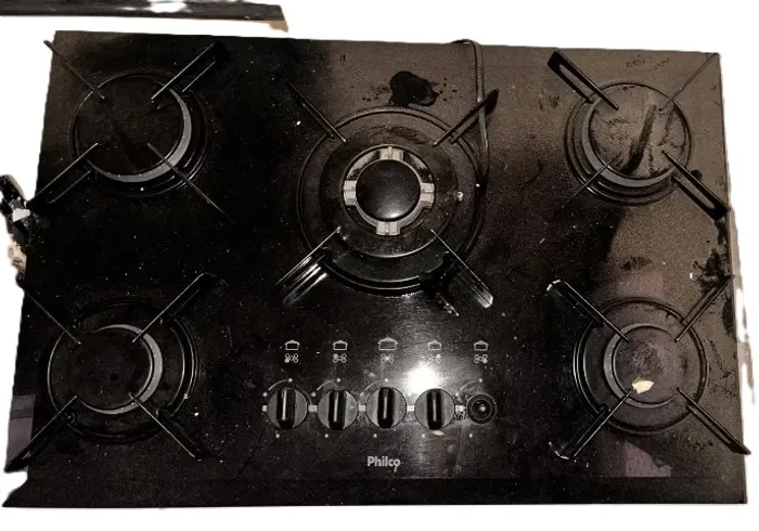 Cooktop 5 Bocas A Gás Desion 5B TC Preto Philco (usado)