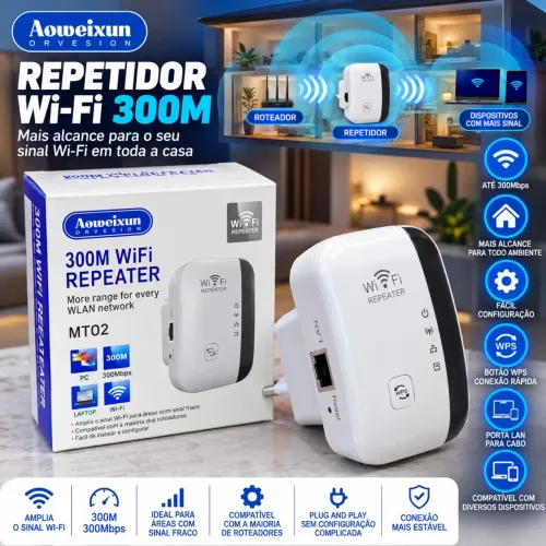 Repetidor Wi-Fi 2.4ghz