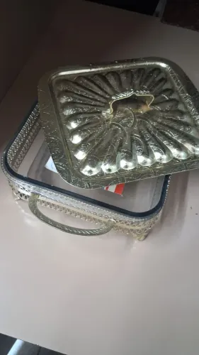 Suporte com tampa para refratário de vidro