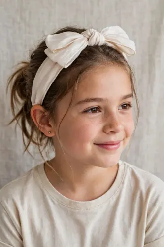 Tiara infantil Zara Laíse off white