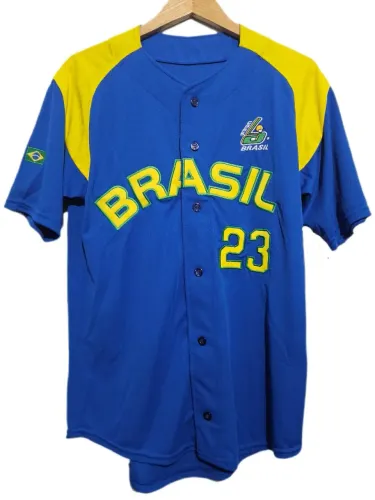 Camisa Jersey oficial da Seleção Brasileira de Beisebol Baseball
