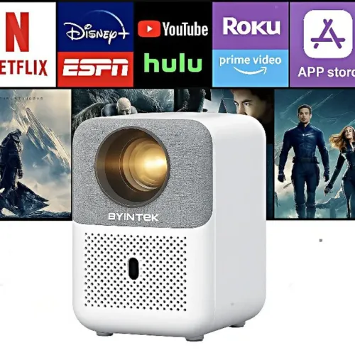 Projetor BYINTEK Love U4 Novo Full HD HDMI Cinema em Casa