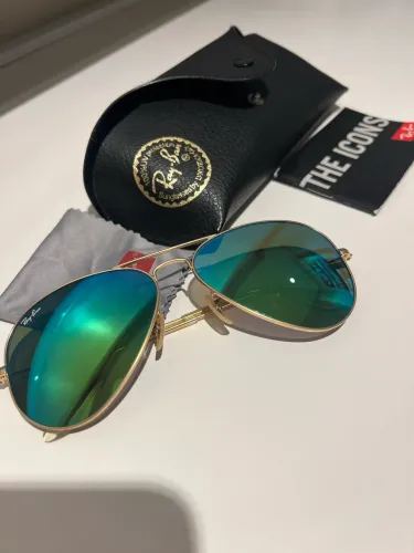Óculos Ray Ban Aviator Espelhado Verde | Ótima Condição