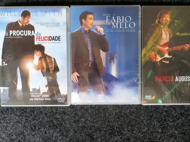 Dvds "em busca da felicidade" padre Fábio de Melo e Márcio Augusto