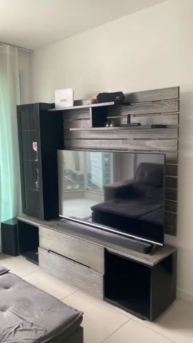 Rack com painel para TV com Led