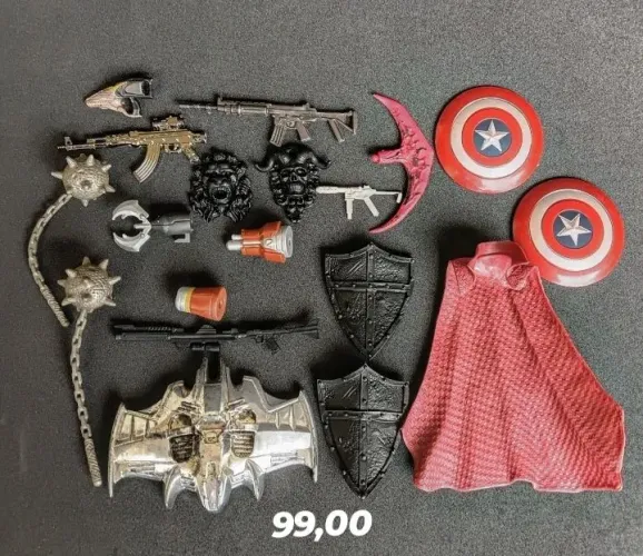 Lote peças acessórios marvel legends