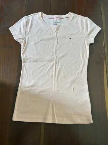 camiseta tommy hilfiger rosa pp