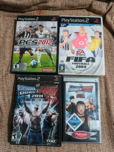 Lote de jogos PS2 e PSP originais 