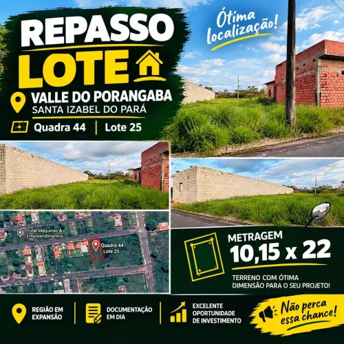 Repasse de Terreno em Loteamento da Valle da Porangaba