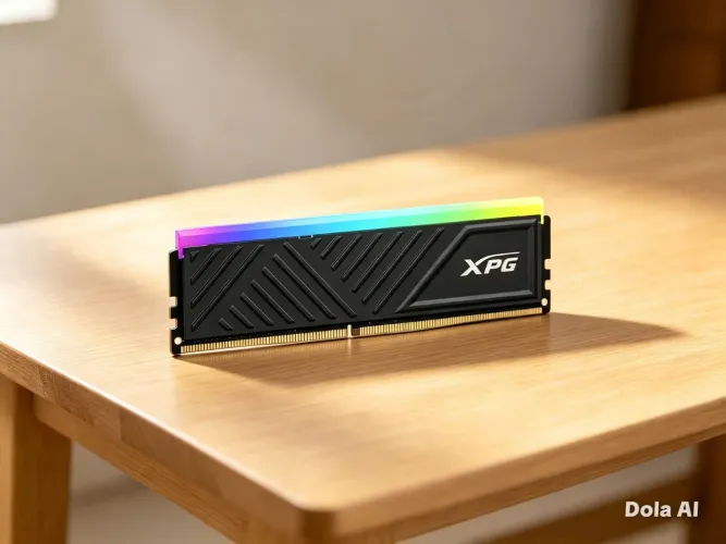 Memória DDR4 XPG Spectrix , RGB, 8GB, 3200MHz, Black,