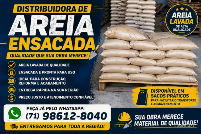 DISTRIBUIDORA DE AREIA ENSACADA
