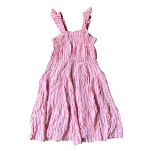 Vestido rosa listras - Zara - 7 anos