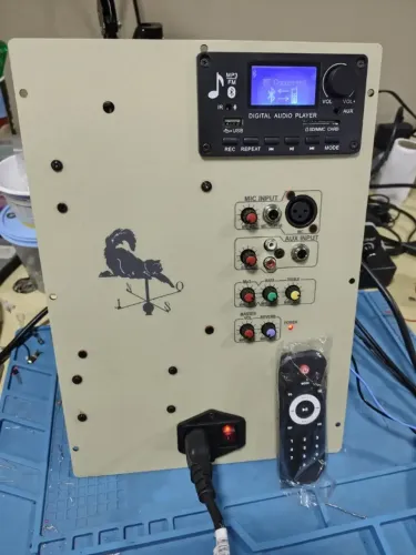 Painel Amplificador 150w rms 8 ohms bivolt Auto p/ Caixas de Som Ativas