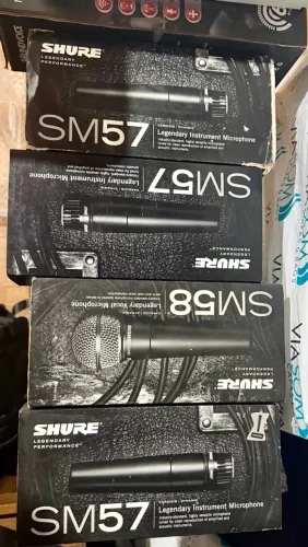 Microfones Shure SM58 e SM57 Originais com Nota Fiscal