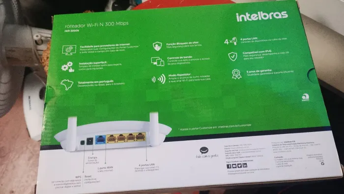 Roteador Wi-fi N 300 Mbps Intelbras 