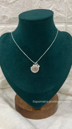 Cordão banhado a prata 