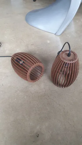 Pendente lustre praia bali madeira indonesia cabo luminária