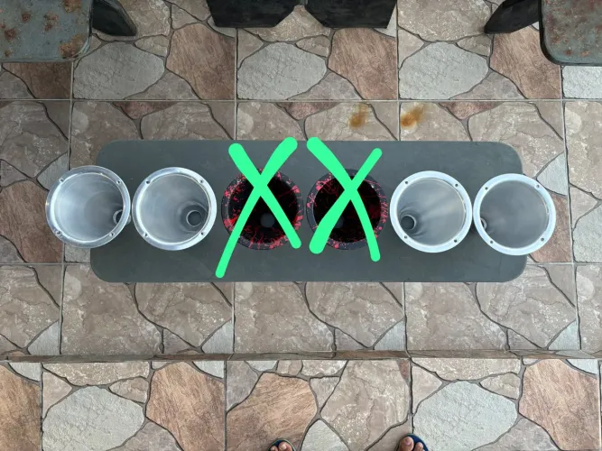 Kit 4 Cornetas em Alumínio