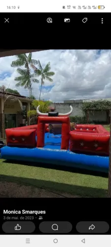 Touro mecânico, futebol de sabão 