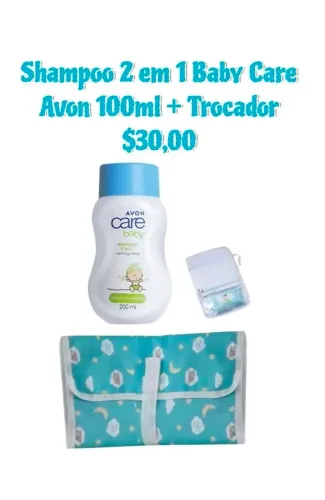 Shampoo 2 em 1 200ml + Trocador Avom care (Oferta $30,00)
