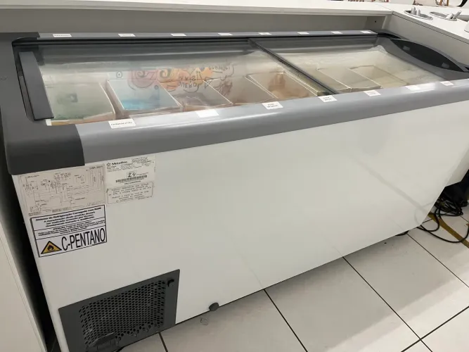 Freezer expositor horizontal para sorvetes congelados 505L 127V (NF55 Supra)
