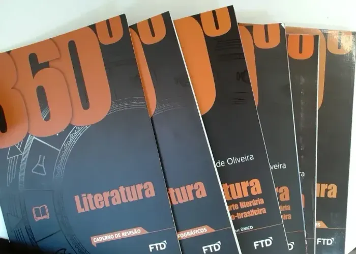 Combo 6 Livros 360° Literatura Vol. Único Arte Literária Luso brasileira FTD
