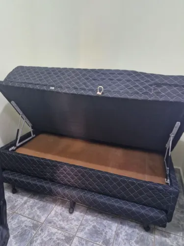 CAMA BOX BAÚ D33 + BICAMA AUXILIAR - IMPECÁVEL